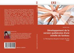 Cover Développement de la version québécoise d'une échelle de fardeau