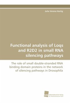 Cover Functional analysis of Loqs and R2D2 in small RNA silencing pathways