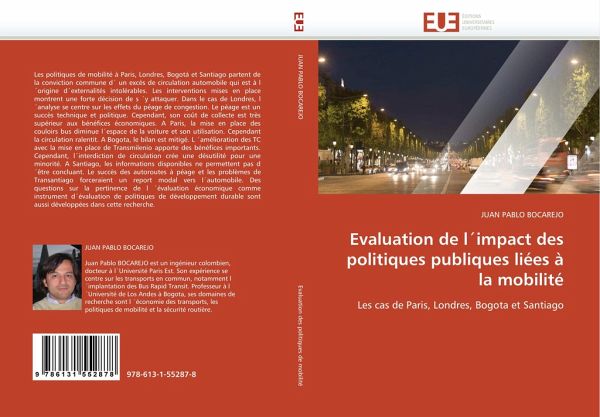Evaluation de l''impact des politiques publiques liées à la mobilité