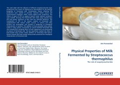 Physical Properties of Milk Fermented by Streptococcus thermophilus