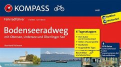 Kompass Fahrradführer Bodenseeradweg mit Obersee, Untersee und Überlinger See - Pollmann, Bernhard