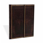 Paperblanks Black Moroccan Old Leather Collection Hardcover Ultra Lined Wrap Closure 144 Pg 120 GSM