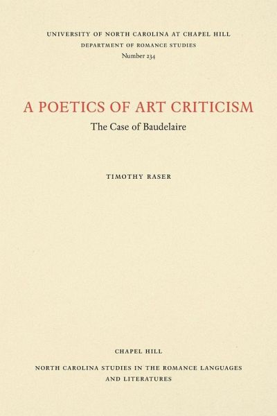 A Poetics of Art Criticism A Poetics of Art Criticism
