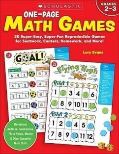 One-Page Math Games - Evans, Lory