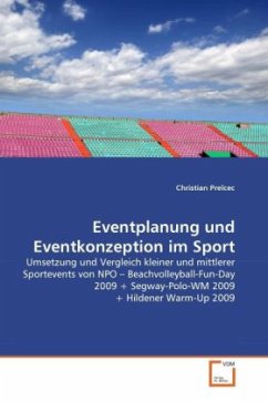 Eventplanung und Eventkonzeption im Sport - Prelcec, Christian