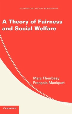 A Theory of Fairness and Social Welfare - Fleurbaey, Marc; Maniquet, Francois