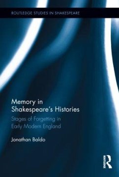 Memory in Shakespeare's Histories - Baldo, Jonathan