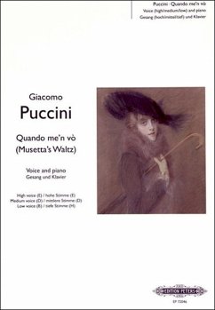 Quando Me'n Vò for Voice and Piano (3 Keys in One -- High/Medium/Low Voice) - Puccini, Giacomo