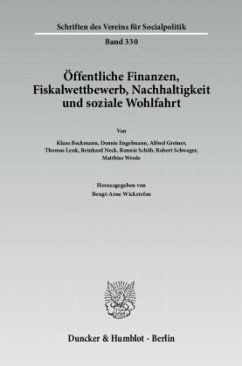 Öffentliche Finanzen, Fiskalwettbewerb, Nachhaltigkeit und soziale Wohlfahrt