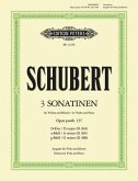 3 Sonatinen op.posth.137 D-Dur / D 384, a-Moll / D 385, g-Moll / D 408, Ausgabe für Viola und Klavier