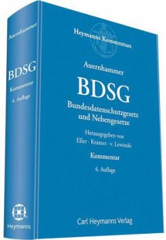 BDSG, Bundesdatenschutzgesetz und Nebengesetze, Kommentar