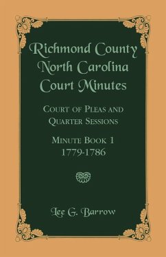 Richmond County, North Carolina Court Minutes - Barrow, Lee G.