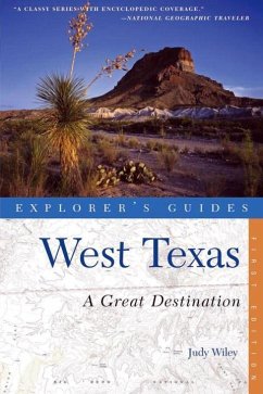Explorer's Guides West Texas: A Great Destination - Wiley, Judy