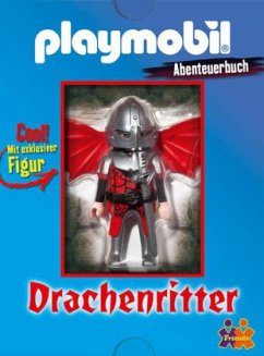 Cover Playmobil Drachenritter, Abenteuerbuch u. Playmobil-Figur