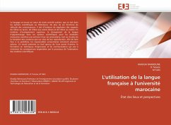 L'utilisation de la langue française à l'université marocaine - Rahmoune, Khadija;Tanane, O;Talbi, M