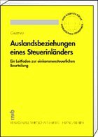 Auslandsbeziehungen eines Steuerinländers