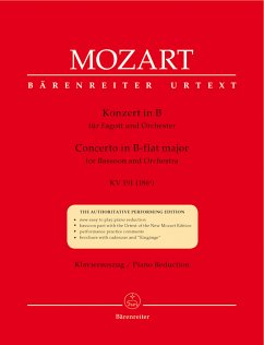 Konzert B-Dur KV191 für Fagott und Orchester für Fagott und Klavier