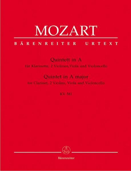 Quintett A-Dur KV581 für Klarinette und Streichquartett Stimmen Quintett A-Dur KV581 für Klarinette und Streichquartett Stimmen