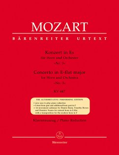 Konzert Es-Dur Nr.3 KV447 für Horn und Orchester für Horn und Klavier