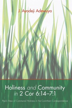 Holiness and Community in 2 Cor 6 - Adewuya, J. Ayodeji