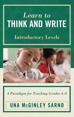 Learn to Think and Write - Sarno, Una Mcginley