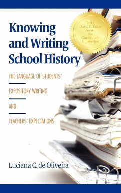 Knowing and Writing School History - De Oliveira, Luciana C.