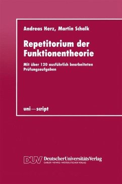 Repetitorium der Funktionentheorie - Herz, Andreas