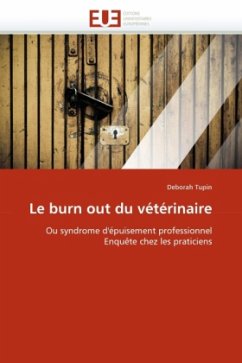 Le Burn Out Du Vétérinaire - Tupin, Deborah