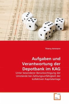 Cover Aufgaben und Verantwortung der Depotbank im KAG