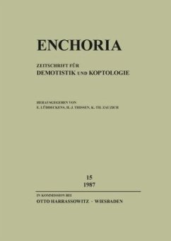 Cover Enchoria / Enchoria 15 (1987) / Enchoria / Zeitschrift für Demotistik und Koptolog HEFT 15, Bd.15