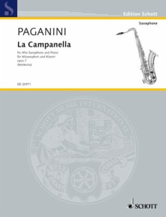 La Campanella op.7, Bearbeitung für Alt-Saxophon und Klavier - La Campanella