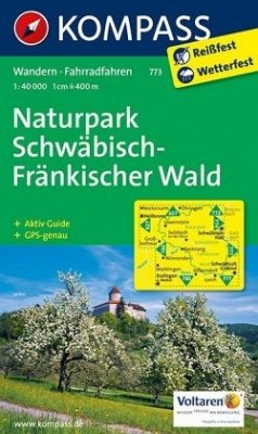 Kompass Karte Naturpark Schwäbisch-Fränkischer Wald