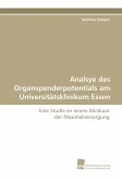 Analsye des Organspenderpotentials am Universitätsklinikum Essen
