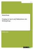 Doping im Sport und Maßnahmen der Bekämpfung