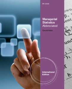 Managerial Statistics, Abbreviated International Edition (with Printed Access Card), m. Buch, m. Online-Zugang; . - Keller, Gerald