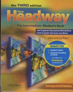 Student's Book, w. English-German wordlists + CD-ROM / New Headway, Pre-Intermediate .