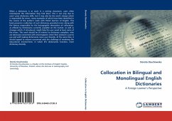 Collocation in Bilingual and Monolingual English Dictionaries - Osuchowska, Dorota