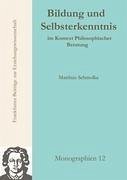 Bildung und Selbsterkenntnis im Kontext Philosophischer Beratung - Schmolke, Matthias