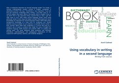 Using vocabulary in writing in a second language