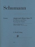 Adagio und Allegro op.70, Klavier und Horn, Fassung für Violine, Klavierpartitur u. Violinstimme