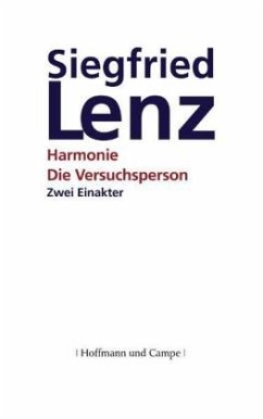 Die Versuchsperson / Harmonie - Lenz, Siegfried