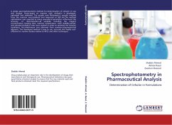 SPECTROPHOTOMETRY IN PHARMACEUTICAL ANALYSIS