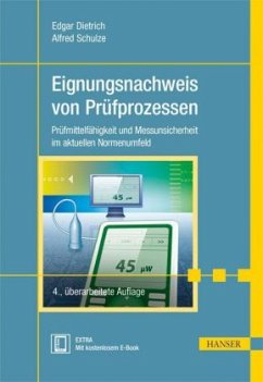 Eignungsnachweis von Prüfprozessen - Dietrich, Edgar;Schulze, Alfred