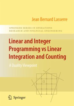 Linear and Integer Programming vs Linear Integration and Counting - Lasserre, Jean-Bernard