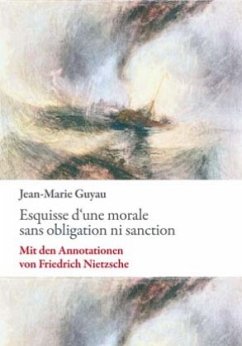 Cover Esquisse d'une morale sans obligation ni sanction, Marginalienedition