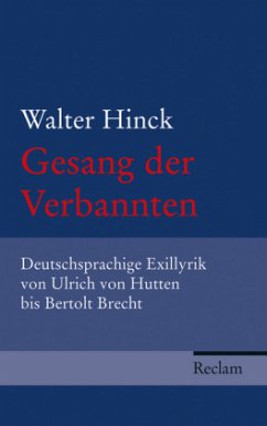 Gesang der Verbannten - Hinck, Walter