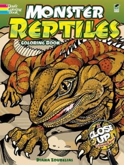 Monster Reptiles Coloring Book - Zourelias, Diana