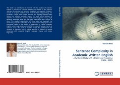 Sentence Complexity in Academic Written English