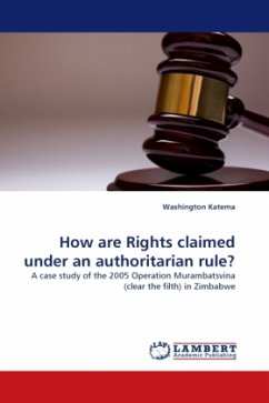How are Rights claimed under an authoritarian rule?