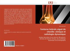 l'entorse latérale aiguë de cheville: clinique et radiologie dynamique - Niermont, Boris